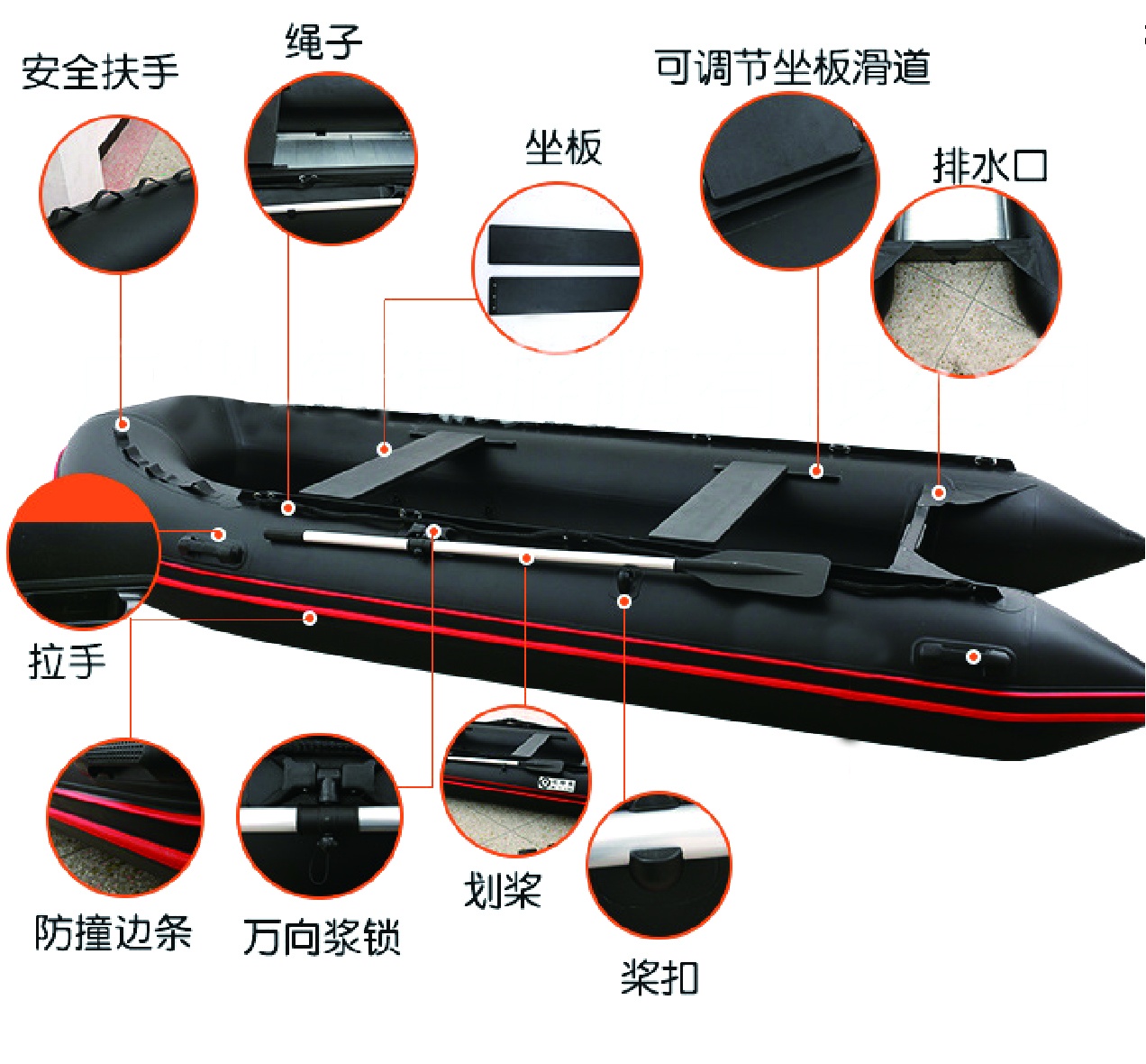 冲锋舟（不含马达）