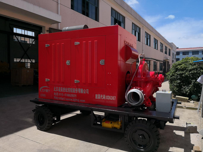 消防机器人试验用 移动式柴油机高压泵车组 (柴油机水泵机组)