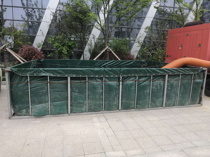 消防机器人试验用大容量软体蓄水池
