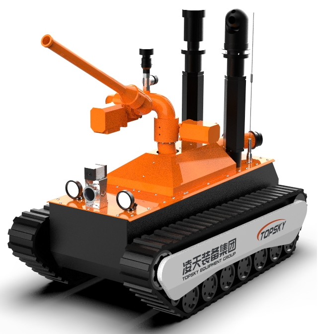 消防干粉灭火机器人【电动】 （第3代，语音控制+轻量化+干粉灭火）