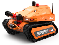 消防灭火机器人 （第1代，油动液压、120国产消防水炮）