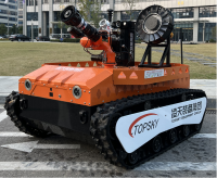 防爆消防灭火排烟侦察机器人（中型，第11代，语音控制+跟随功能+5G控制+水炮跟踪火焰+野外导航)