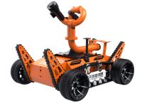 全地形消防灭火机器人【轮式履带摆臂】 (第1代，升降云台及气体二合一探测装置+语音控制