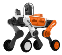 辅助侦察四足机器狗（轮足，【MESH防爆自组网基站、防爆布撒式自组网抛投装置、四合一多功能模块（喊话+照明+警示+拾音）、防爆多参数测定器（10种气体）、防爆双向对讲模块 】）