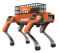 辅助运输四足机器狗（40kg超级大狗，第6代，高强度载物框+伴随功能+自探索式导航系统+自组网+云管理平台）